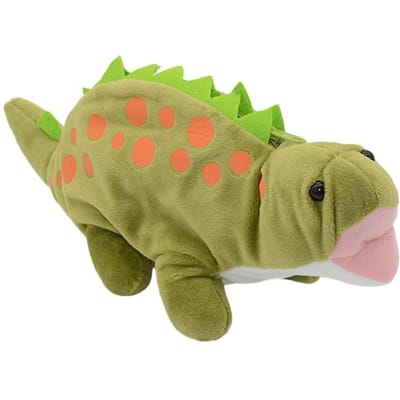 Dinosaurusvormig Pennenbakje Creatief Ruimer Ontwerp Pluche Kantoorartikelen Tas Pennendoos Schoolkantoor Duurzaam Materiaal Praktisch Dagelijks Gebruik groen