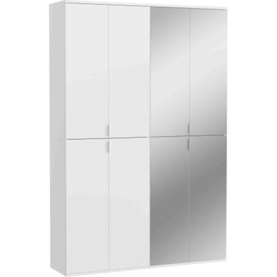 Projectxcombinatie witte hoogglans spiegel - 34x122x193cm