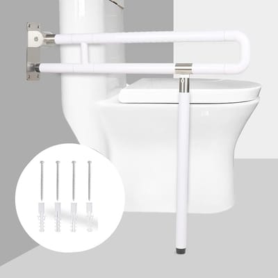 Disabled Bathroom Bar - Vertical Rotation - 90° - Night Vision Function - Maximum Load 600 kg - Voor Ouderen en Moeders - 75 cm