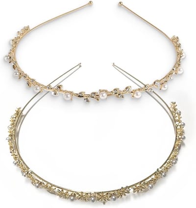 Elegante Haarbanden met Kristallen en Parels voor Bruidsaccessoires en Feestelijke Gelegenheden voor Vrouwen en Meisjes