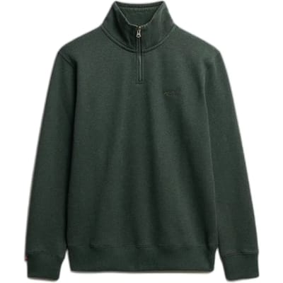 Superdry Essential Logo Henley Half Zip Sweater Heren - Maat S