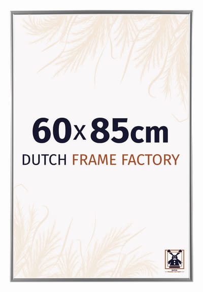 Fotolijst 60x85 cm - Kunststof - Zilver Hoogglans - Easy