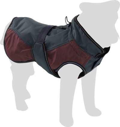 Flamingo Hondenjas Eisberg Bordeaux / Donkerblauw Winterjas 45cm