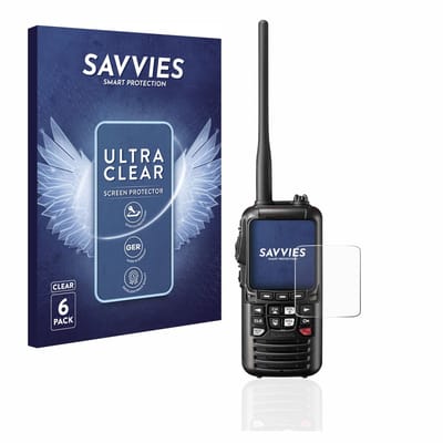 Savvies - Screenprotector voor Standard Horizon HX890 - Folie Beschermfolie transparant 6 Stuks