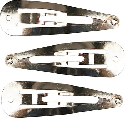 Haarspeld, b: 14 mm, l: 45 mm, verzilverd, 100stuks