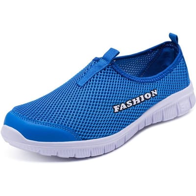 Zomermode Koppel Mesh Hardloopschoenen Platte Bodem Dames Sportschoenen Heren Luie Schoenen Wandelschoenen 37 blauw