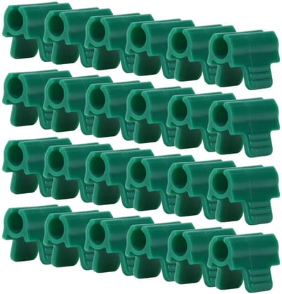 Dailygoods - Kasclips voor de Tuin, Set van 24 Kunststof Nettunnelbeugelclips