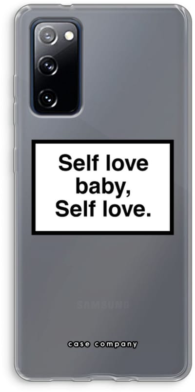 Hoesje geschikt voor Samsung Galaxy S20 FE / S20 FE 5G hoesje - Self love - Soft Cover Telefoonhoesje - Bescherming aan alle Kanten en Schermrand