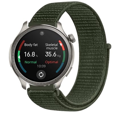 Dailygoods - Nylon Horlogebandje voor Amazfit Balance 22 mm