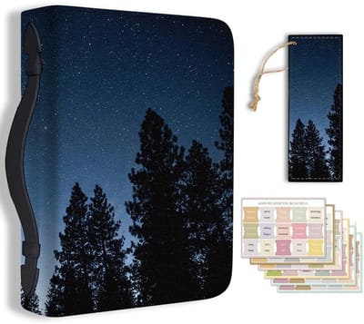 Dailygoods- Bijbelhoes Zacht Imitatieleer - Bijbel Beschermhoes - Boek Hoes - Bladwijzer - Opbergtas - Afmetingen 28,5x20,3x5,9 cm - Boekhoes