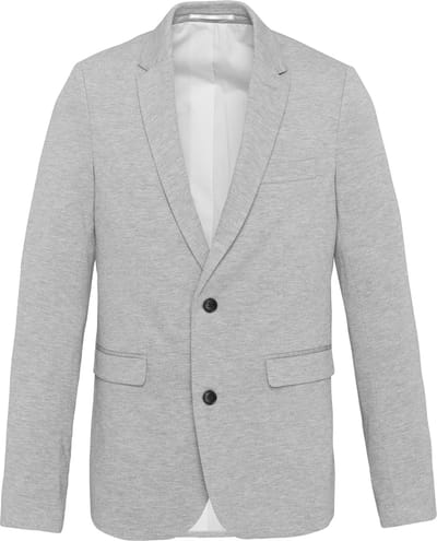 Kariban Herenjas van tricot K6132 - Light grey heather - 46 NL (46 FR)