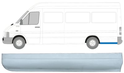 Reparatiepaneel achterspatbord voor Volkswagen LT 1996-2005 / Links