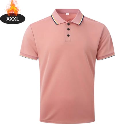 Livano Poloshirt Heren - T-Shirt Heren - Shirt - Overhemd - Polo Shirt - Koraal - XXXL