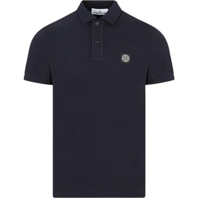 Polo à Manches Courtes Coupe Droite avec Logo Stone Island Homme Polos L1S152200008S0017V0020 M black