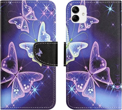 Coverup Hoesje - Geschikt voor Motorola Moto G54 Hoesje - Coverup Book Case - Vlinders
