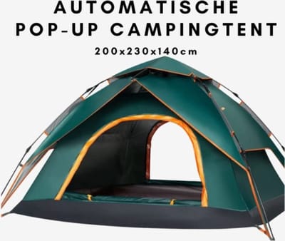 Tent – tenten-Automatische Pop-up Campingtent voor 3-4 Personen-Hoogwaardige Pop-up werptent tent, strandtent, snel op te zetten, waterdicht, lichtgewicht, kamperen, voor kamperen, klimmen, vissen, survival, festivals 3-4 Person Tent - Militair Groen