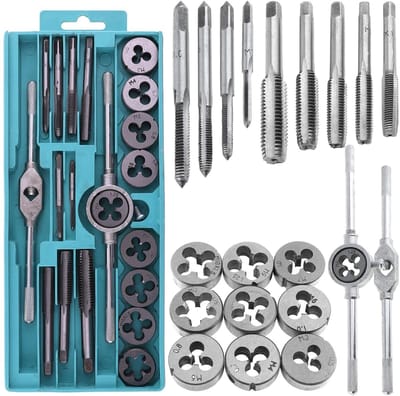 Dailygoods- Schroefdraadsnijders Set 20-delig - Schroefboor