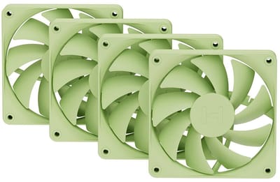 HYTE FA12 FAN - (Matcha Milk / Green) 4-pack - Case ventilator - 120mm - Green - 28 dBA