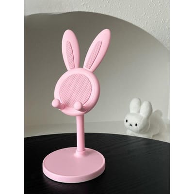 1 pièce Mignon Lapin Forme Multi-Fonction Réglable Support de Téléphone, Extensible Holder Inclinable 1PC Pink