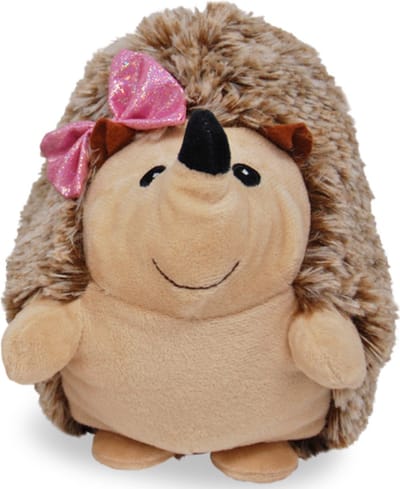Egel met Roze Strik Pluche Knuffel 24 cm - Speelgoed Knuffels voor Kinderen Jongens Meisjes
