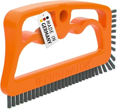 Voegenborstel - Tegelreiniger - Badkamer Schoonmaken - Ergonomisch Handvat - 55 Gram - Oranje