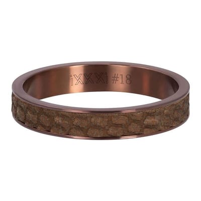 iXXXi Jewelry Vulring 4 mm Cobra Bruin - maat 17