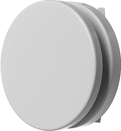 Rond ventilatieventiel 100 mm - wit metalen anemostaat voor toevoerlucht