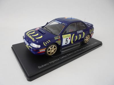 Schaalmodel Rallyauto 1:24 - Metalen Diecast Model van Subaru Impreza Rally Monte Carlo