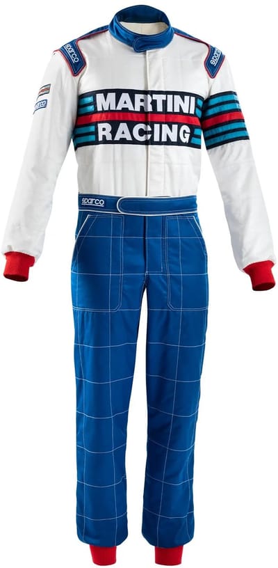 Sparco Martini Racing Racepak Competition R567 Martini Racing Overall - Zwart — Blauw — 48