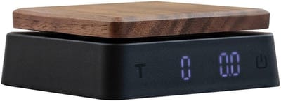 Koffieweegschaal Digitaal - Keuken Weegschaal - Perfect Koffie Zetten - Ingebouwde Timer - 8.3 x 8.3 x 4.1 cm - Zwart