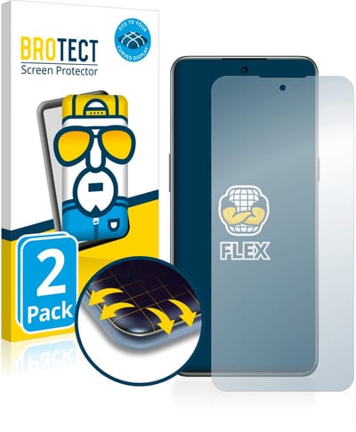 BROTECT - Screenprotector voor OnePlus 10T 5G - Folie Beschermfolie transparant volledig dekking - 2 Stuks