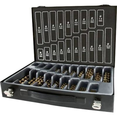 RUKO A215200 Spiraalboorset 170-delig 1 mm, 1.5 mm, 2 mm, 2.5 mm, 3 mm, 3.5 mm, 4 mm, 4.5 mm, 5 mm, 5.5 mm, 6 mm, 6.5 mm, 8 mm, 10 mm 1 set(s)