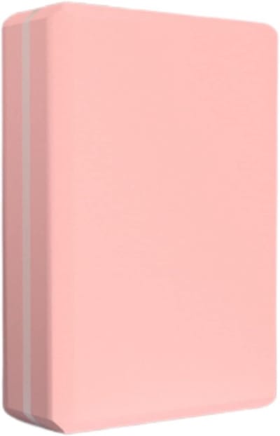 Yogablok - Pilates Steun - Oefeningen Verbeteren - Hoogwaardig EVA Materiaal - 23 x 15 x 7.5 cm - roze
