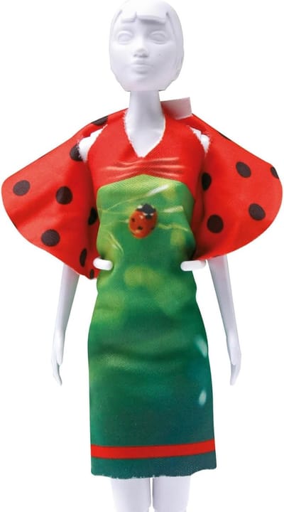 Kleed je pop - Knutselset kleding - Creatief knutselen - Dolly outfit maken - 31 x 24 cm - Meerkleurig