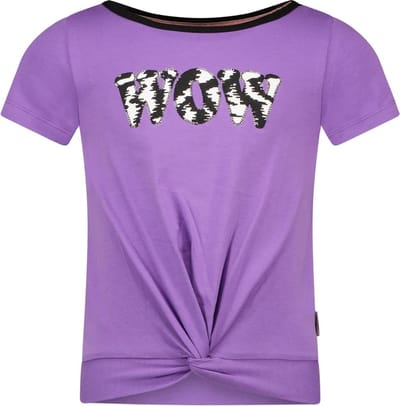 B.Nosy Meisjes t-shirt fancy artwork - Grape paars