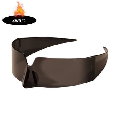 Livano - Festival Bril - Rave - Space - Techno - Freaky Glasses - Heren - Dames - Zonnebril - Zwart grijs