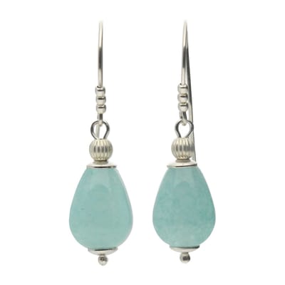 Bela Donaco - Oorbellen Classic – Turquoise Agaat – Sterling Zilver