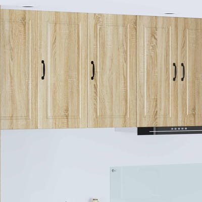 vidaXL - Wandkast - PORTO - Sonoma - Eik - 40 - x - 31 - x - 80 - cm - Bewerkt - hout
