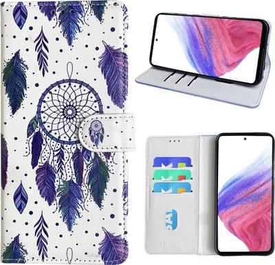 Hoesje geschikt voor Samsung Galaxy A53 Bookcase met dromenvanger print