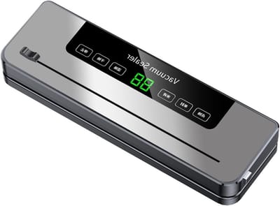 Zakverzegelaar - Vacuümmachine - Voedsel bewaren - Dubbele bedieningsmodus - 30cm breed - Zwart
