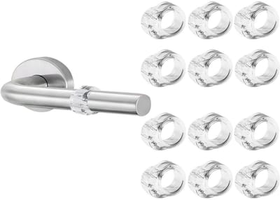 12 stuks - Deurgreepbumper - Flexibele deurgreepbeschermer - Transparant - Slagring - Wandbeschermer - Deurgreepbumper - Deurgreepbumper (18 mm)
