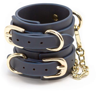 NS Novelties - Bondage Couture Wrist Cuff - Bondage / SM Cuffs Blauw
