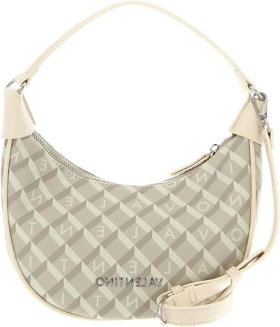 Schoudertas Hobo - Handtas Dames - Dagelijks Gebruik - Verstelbare Band - 24 x 14 x 6 cm - Ecru Multi