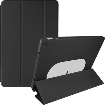 Avizar Hoesje Geschikt voor Google Pixel Tablet met Standfunctie, Toetsenbord en Slaapfunctie, Zwart