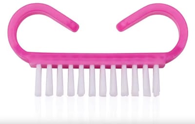 Nagelborstel - nagelborstel kunststof - Set van 3 - Solid - Roze