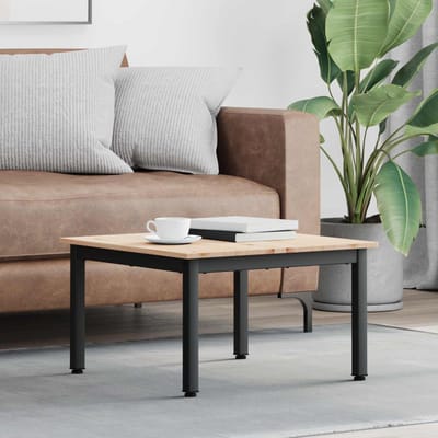 vidaXL - Salontafel - Naturel - 60 - x - 60 - x - 36 - cm - Massief - grenenhout