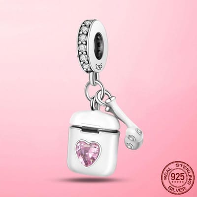 Nieuwe 925 Zilver Rode Emaille Hoge Hakken Schoenen Bedelhangers passen Armband Ketting Originele Sieraden Maken white