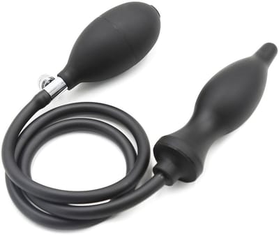 Kiotos - Opblaasbare Anaal Plug - Zwart