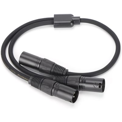 JORINDO JD6072 XLR Mannelijk naar Dubbel XLR Mannelijk Kabel Y-Type Splitter of Adapterlijn 0.5m