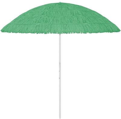 Grote Hawaï Strandparasol - Ø 300 cm - Groen - Tropische Rietparasol - Hawaii Look voor Tuin, Terras en Strand - UV-bestendig
